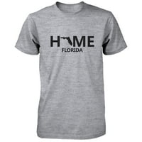 Начало FL Държава сива мъжка тениска САЩ Флорида Роден град памучен тройник