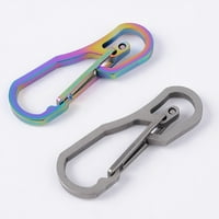 Титанов сплав Snap Key Chain Ring Clip Carabiner Outdoor Buckle Kook Keychain