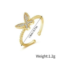 Frehsky пръстени регулируем пръстен с диаманти за жени модни бижута Популярни аксесоари