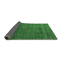 Ahgly Company Indoor Square Abstract Emerald Green Modern Area Rugs, 6 'квадрат