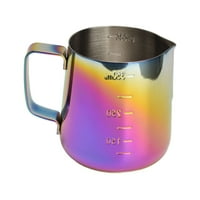 Чаша от неръждаема стомана гирлянд, неръждаема стомана лате кана цветна 350мл заоблени дръжки Издръжливи за кафене за дома