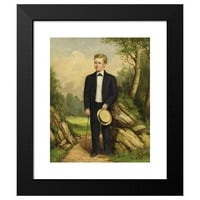 William Aiken Walker Black Modern Framed Museum Art Print, озаглавен - Портрет на момче