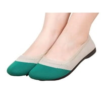 Gomelly Womens Flats Color Block Walking Shoe Slip на ежедневни обувки комфорт мокасини дами жени зелени 5