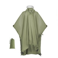 Arealer качулка дъжд пончо за възрастни леко водоустойчиво дъждовно палто за туристически къмпинг раница