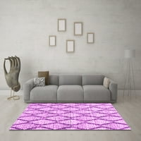 Ahgly Company Indoor Square Trellis Pink Modern Area Rugs, 6 'квадрат