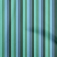 OneOone Cotton Cambric Dusty Blue Fabric Stripes Шиеща тъкан от двора отпечатани DIY дрехи Шиещи консумативи Wide-8K