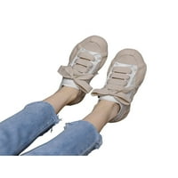 Дами апартаменти дантела за ежедневни обувки сатени маратонки пачуърк ходене обувки жени лек комфорт бяло 8