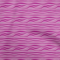 Oneoone памучен фланелка лилава тъкан абстрактна ивица Diy дрехи Куинг за печат от плат за двор широк двор