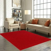 Американски ярък американски ярък твърд цвят килими червени - 18 18 квадрат