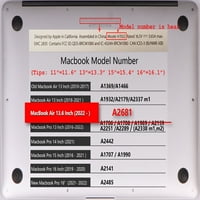 Kaishek Hard Case за MacBook Air S с ретина дисплей тип C Модел: a