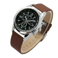 Loopsun часовници Продаване Продажба Три очи часовници Кварц мъжки часовник Син стъклен колан часовник мъже