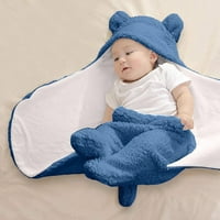 Fesfesfes бебе бебе замахване одеяло опаковане сладко новородено бебе спящо мече меко носено носене Получаване на одеяло плюшено одеяло за бебета бебета момичета под 1