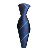 Бизнес вратовръзка регулируема гладка повърхност, лесна за съвпадение на фина изработка декоративна изискана винтидж стил кариран различни модели мъже вратовръз