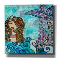 Epic Graffiti 'Mermaid 2' от Denise Braun, Canvas Wall Art, 12 x16