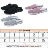 Audeban Womens Slip-On Mules House Flippers Shoes Удобни беззаконен случай на закрит накрит запушвания Неплъзгащи се сиви 4