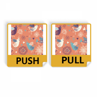 Оранжева цветна боя Push Pull Ameg Sign Vinyl Stickers Shop