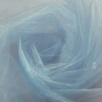 Tking fashion * Organza sheer organza тъкан за сватбен фон декорация за домашен декор - небесно синьо