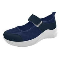 IOPQO Женски ежедневни обувки Модни женски ежедневни обувки Дишащо плъзгане на открито от свободното време маратонки дебели самостоятелни синьо 40