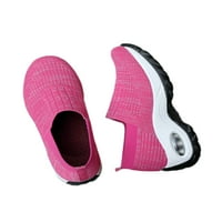 Frontwalk Womens Theakers Knit Upper Flats Мрешни ежедневни обувки Йога дишащи ходещи обувки Жени Плъзгане на чорап за маратонка Peach Pink 7