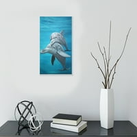 Майка Делфин от Ейми Валианте Морски същества рисуване на репродукция Арт печат