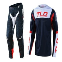 Troy Lee Designs Se Pro Jersey и Pant Combo Fractura Navy Red