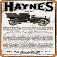 Метален знак - Haynes Automobiles - Vintage Rusty Look
