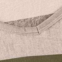 Женски модни блузи ризи падат есента зима широка v-образно дъгова ивица многоцветна плетена t- женски дълъг ръкав плюс размер женски върхове розови m