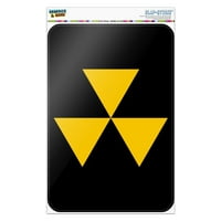 Fallout Shelter Гражданска отбрана Символ Радиоактивен радиация Безопасна зона Домашен бизнес офис знак
