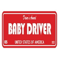Знаци BYLITA Стандартен знак за бебешки шофьор - среден