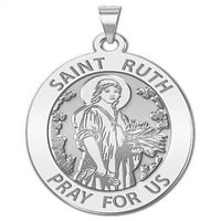 Религиозен медал „Сейнт Рут“ - Овален размер на никел, сребро на стерлинги