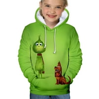 Забавен коледен пуловер за деца, 3D ежедневен пуловер и Happy MA модел