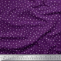 Soimoi Poly Georgette Fabric Star Малка тъкан от ширина на двора