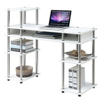 Концепции за удобство Designs2Go Deluxe No Tools Student Desk, White