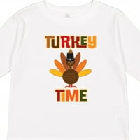 Мастически Деня на благодарността Турция Подарък за подарък за малко дете или малко дете с тениска с дълъг ръкав