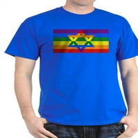 Cafepress - Rainbow Star of David Thish - памучна тениска