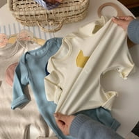0- месеца новородено бебе бебе момче момиче облекло дрехи есен памук спално бельо с дълъг ръкав ромпери солидни луни комбинезони за малко дете
