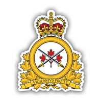 Значка на стикера на канадската армия Decal - самозалепващ винил - устойчив на атмосферни влияния - направен в САЩ - Канада въоръжени сили CA