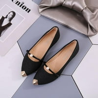 Дами плоски обувки Елегантни жени обувки удобни заострени плитки апартаменти Модни обувки Размер 4-9